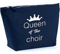 Hippowarehouse Queen Of The Choir printed make up cosmetic wash bag 18x19x9cm