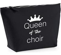 Hippowarehouse Queen Of The Choir printed make up cosmetic wash bag 18x19x9cm