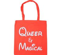 Hippowarehouse Queer and Magical Princess Font Tote Shopping Gym Beach Bag 42cm x38cm, 10 litres
