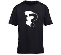 Hippowarehouse Question Mark Block Kids Children's Short Sleeve t-Shirt Black