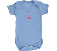 Hippowarehouse Rainbow Dice Sword RPG Gaming baby vest bodysuit (short sleeve) boys girls