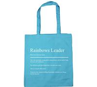 Hippowarehouse Rainbows leader dictionary Tote Shopping Gym Beach Bag 42cm x38cm, 10 litres