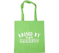 Hippowarehouse Raised by rabbits Tote Shopping Gym Beach Bag 42cm x38cm, 10 litres