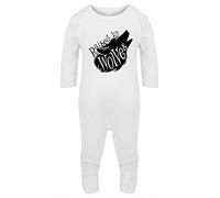 Hippowarehouse Raised by Wolves Baby Romper All in one Piece Unisex White