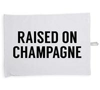Hippowarehouse Raised on Champagne Tea Towel Eco Printed Dish Cloth Kitchen accessory 50cmx70cm 100% Cotton