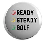 Hippowarehouse Ready Steady Golf Badge Various Sizes 38mm 50mm 75mm