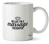 Hippowarehouse Relax I'm A Massage Therapist Printed Mug Cup Ceramic 10oz