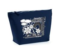Hippowarehouse Remember Choose Kindness Positive Affirmation Flowers Printed Make up Cosmetic wash Bag 18x19x9cm