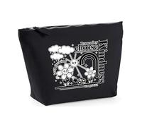 Hippowarehouse Remember Choose Kindness Positive Affirmation Flowers Printed Make up Cosmetic wash Bag 18x19x9cm