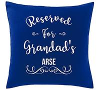 Hippowarehouse Reserved For Grandad's Arse Funny Joke Present Mothers Fathers Day Printed Printed Bedroom accessory cushion cover case 41x41cm