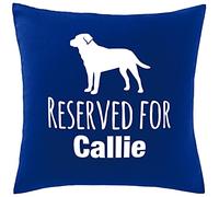 Hippowarehouse Reserved for Labrador dog name Puppy Breed Animal Lover House Pet Family Member Printed bedroom accessory cushion cover case 41x41cm