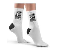 Hippowarehouse Respect Your Bases Protect Your Flyer Cherish Your Backspot Cheerleading Socks Printed Childrens 26.5cm breathable Novelty Sock Gift