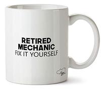 Hippowarehouse Retired Mechanic Fix it Yourself Printed Mug Cup Ceramic 10oz
