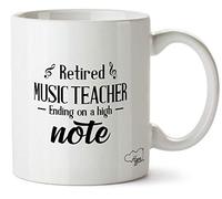 Hippowarehouse Retired Music Teacher Ending on a high Note Printed Mug Cup Ceramic 10oz