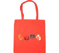 Hippowarehouse Retro Guitar Pick Tote Shopping Gym Beach Bag 42cm x38cm, 10 litres