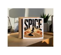 Hippowarehouse Retro Spice Sci Fi Desert Fantasy Artwork Personalised Card. 15cm x 15cm with envelope for him for her Funny Cards for Men and Women Blank inside option