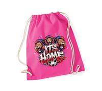 Hippowarehouse Retro Three Lions Champions of the World Football England Fan Drawstring Cotton School Gym Bag 37cm x 46cm, 12 litres