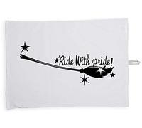 Hippowarehouse Ride with pride Witches Broomstick Tea Towel Eco Printed Dish Cloth Kitchen accessory 50cmx70cm 100% Cotton