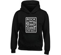 Hippowarehouse Rock Climbing It's not a Hobby It's a Zombie Apocalypse Life Skill Kids Children's Unisex Hoodie Hooded top Black