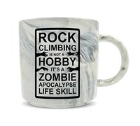 Hippowarehouse Rock Climbing It's not a Hobby It's a Zombie Apocalypse Life Skill Printed Mug Various Colour Options Ceramic Cup Kitchenware 11oz
