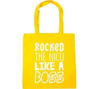 Hippowarehouse Rocked the NICU like a boss Tote Shopping Gym Beach Bag 42cm x38cm, 10 litres