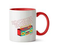 Hippowarehouse Rockin' Robin Radio Printed Mug Various Colour Options Ceramic Cup Kitchenware 11oz
