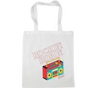 Hippowarehouse Rockin' Robin Radio Tote Shopping Gym Beach Bag 42cm x38cm, 10 litres