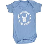 Hippowarehouse Rockstar in The Making baby vest bodysuit (short sleeve) boys girls