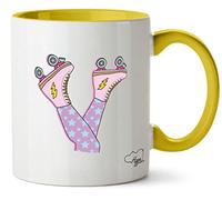 Hippowarehouse Roller Skate Upside Down Printed Mug Various Colour Options Ceramic Cup Kitchenware 11oz