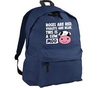 HippoWarehouse Roses are red, Violets are Blue, This is a Cow. Moo Backpack ruck Sack Dimensions: 31 x 42 x 21 cm Capacity: 18 litres