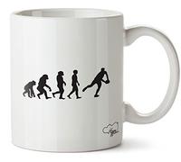 Hippowarehouse Rugby Player Evolution Printed Mug Cup Ceramic 10oz