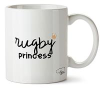 Hippowarehouse Rugby Princess Printed Mug Cup Ceramic 10oz