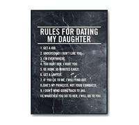 Hippowarehouse rules for dating my daughter Printed Poster A1 Wall Art Design Classroom Room Gym Office DÃƒ©cor