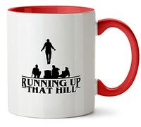Hippowarehouse Running up That Hill Printed Mug Various Colour Options Ceramic Cup Kitchenware 11oz