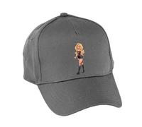 Hippowarehouse Sabrina Blonde Hair Heart Dress Premium Printed 5 Panel Baseball Cap hat OneSize Adults Grey