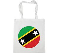 Hippowarehouse Saint Kitts and Nevis Flag Tote Shopping Gym Beach Bag 42cm x38cm, 10 litres
