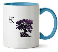 Hippowarehouse Sakura Cherry Blossom Tree Printed Mug Various Colour Options Ceramic Cup Kitchenware 11oz