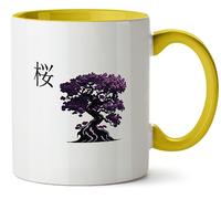 Hippowarehouse Sakura Cherry Blossom Tree Printed Mug Various Colour Options Ceramic Cup Kitchenware 11oz