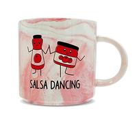 Hippowarehouse Salsa Dancing Printed Mug Various Colour Options Ceramic Cup Kitchenware 11oz