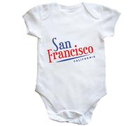 Hippowarehouse SAN Francisco Baby Vest Boys Girls White
