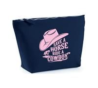 Hippowarehouse Save a Horse, Ride a Cowboy #2 Printed Make up Cosmetic wash Bag 18x19x9cm