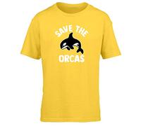 Hippowarehouse Save The Orcas Kids Children's Short Sleeve t-Shirt