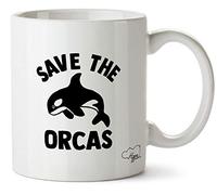 Hippowarehouse Save The Orcas Printed Mug Cup Ceramic 10oz