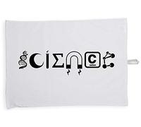 Hippowarehouse Science Elements Tea Towel Eco Printed Dish Cloth Kitchen accessory 50cmx70cm 100% Cotton