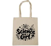 Hippowarehouse Science Girl Tote Shopping Gym Beach Bag 42cm x38cm, 10 litres