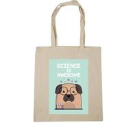 Hippowarehouse Science is awesome Tote Shopping Gym Beach Bag 42cm x38cm, 10 litres