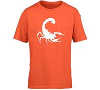 Hippowarehouse Scorpion Kids Children's Short Sleeve t-Shirt Orange