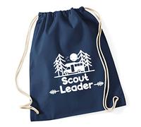 Hippowarehouse scout leader Drawstring Cotton School Gym Bag 37cm x 46cm, 12 litres