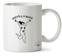 Hippowarehouse Secretly a Nudist - Woman Printed Mug Various Colour Options Ceramic Cup Kitchenware 11oz