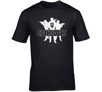 Hippowarehouse Seige Swat Team Unisex Short Sleeve t-Shirt (Specific Size Guide in Description) Black